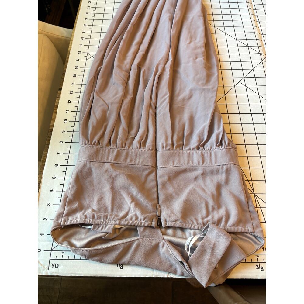 Lulu's Air of Romance Taupe Modified Halter Maxi Dress Bridesmaid Sm - Picture 9 of 12
